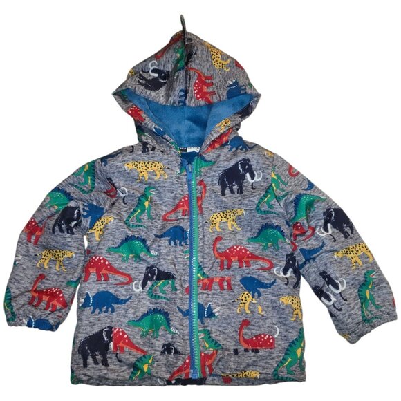 Fall Dinosaur Fleece Hooded Jacket sz 18m - Picture 1 of 10